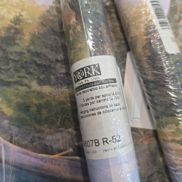 Hunter's Retreat border by York NV9607B Cabin OutDoors Discontinued 3 full rolls - Picture 6 of 8